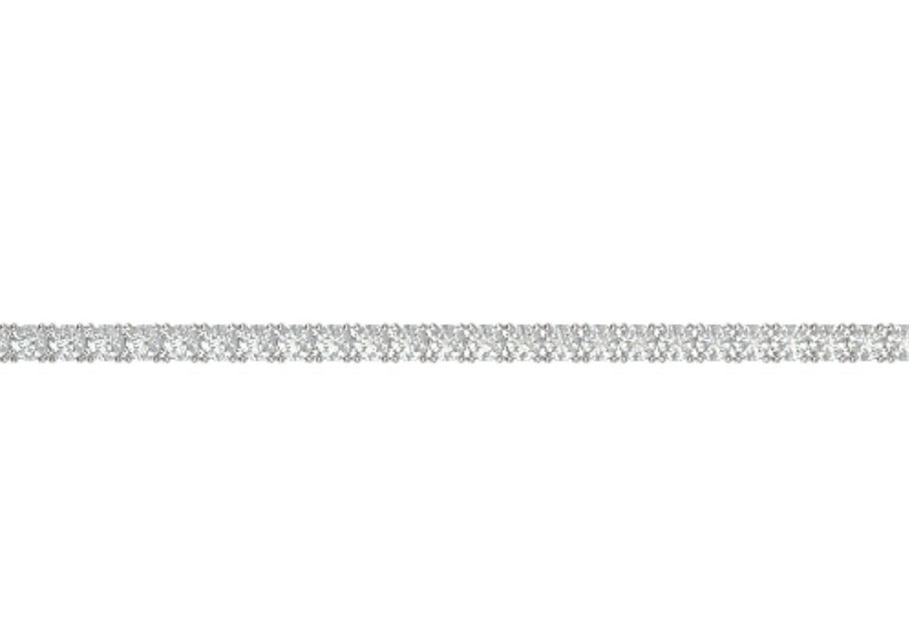 Half Link chain and CZ Tennis Bracelet