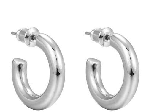 Demi small thick hoops - rockyourvnd