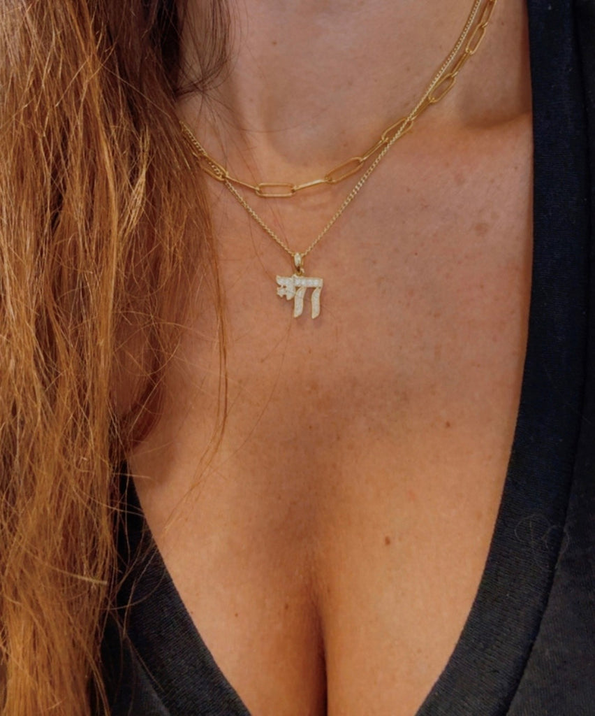 ONE OF A KIND Chai Charm Pendant Necklace