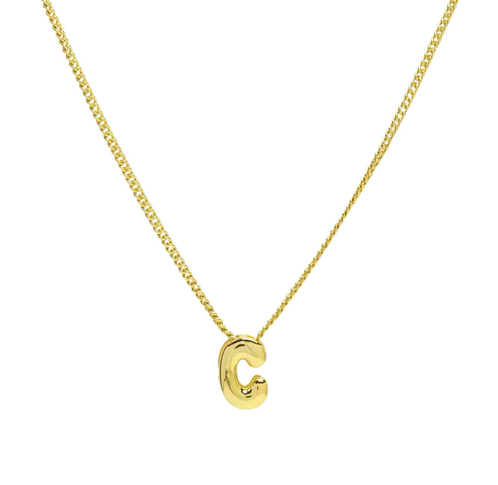 Mini gold charm necklace