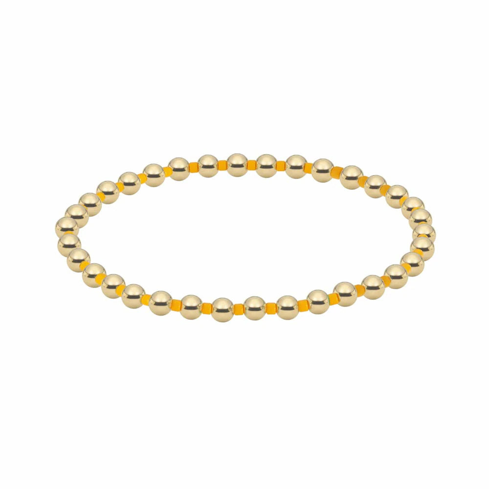 Colorful Beaded Gold Bracelet