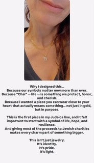 ONE OF A KIND Chai Charm Pendant Necklace